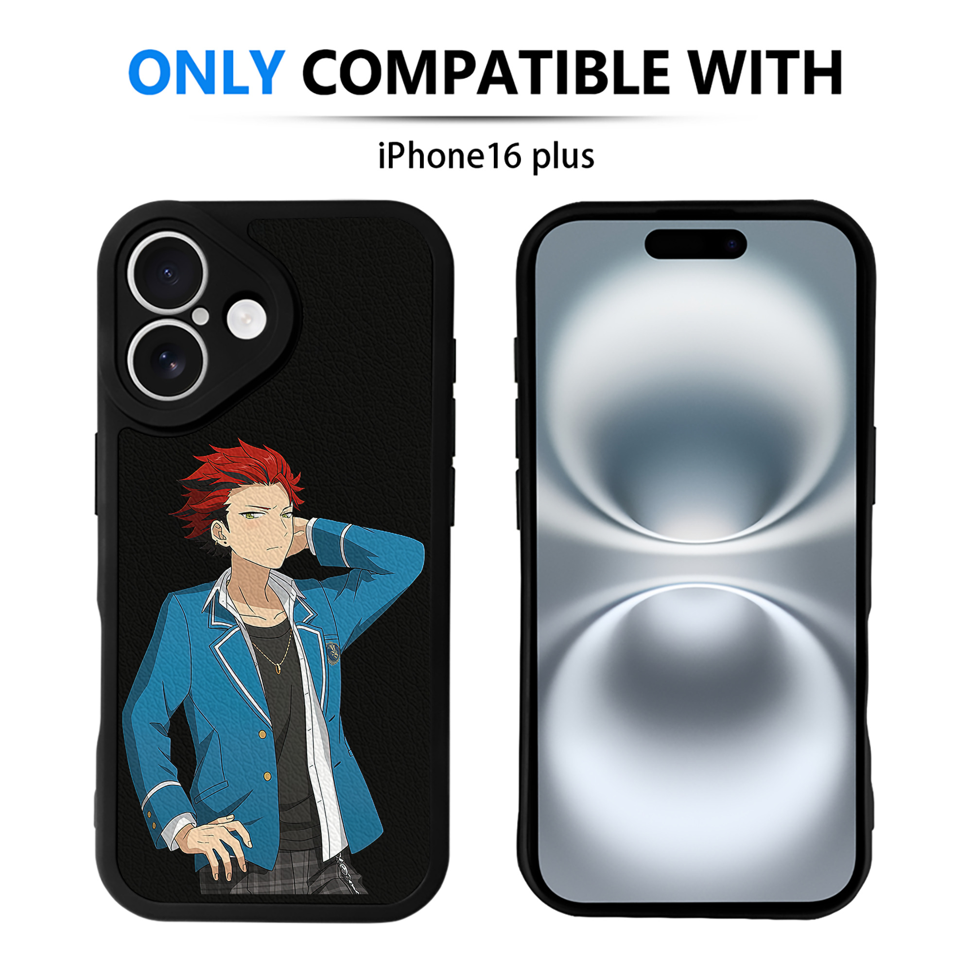 （画像用） あんさんぶるスターズ! Ensemble Stars 【iPhone 16シリーズ対応】シリコンスマホケース（レザー調） 材質：シリコン